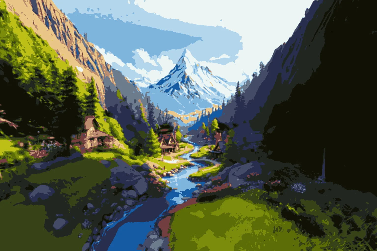 The flat picture of Quiet Valley