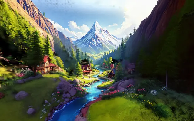 Quiet Valley, a render of the world